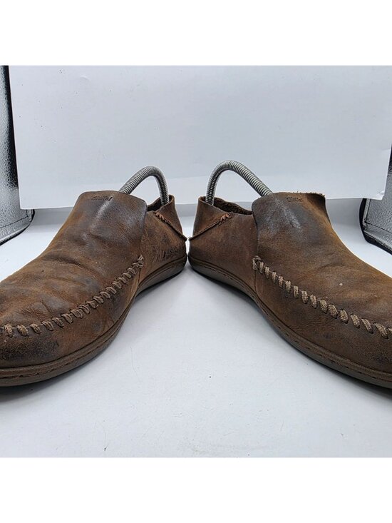 Olukai Akahai Mens Size 9 Brown Shoes Leather Casual Slip On Loafers Comfort main image 6